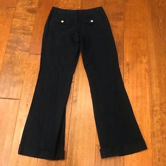 Paul and Joe Women’s Navy Dress Pants with Faint Thin Stripes size 7 - Picture 1 of 15